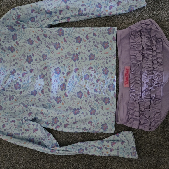 Ruffel Butt's Size 10 girls Rash Guard 2 piece bathing suite - Picture 3 of 11